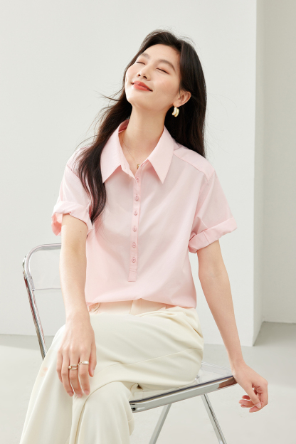 Cuffed Short Sleeve Shirt