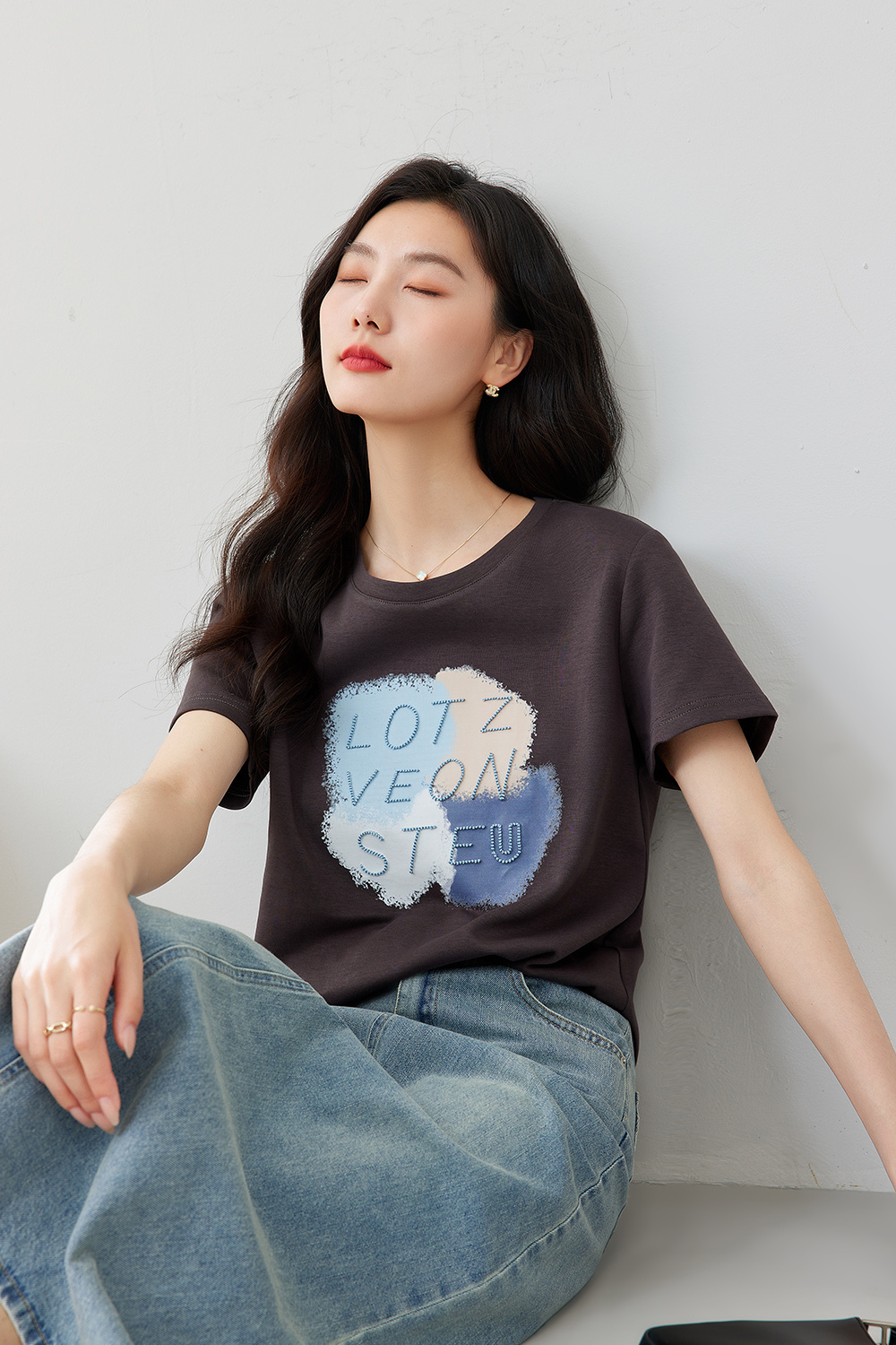Small Fresh Printed T-Shirt-VIMLYSTORE