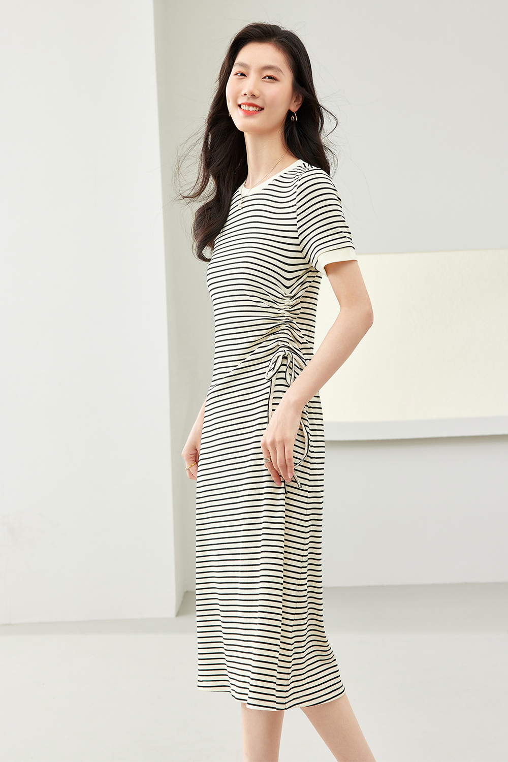 Slimming Striped Dress