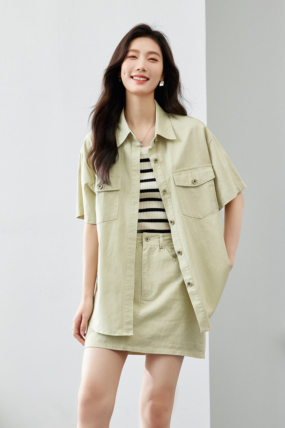 Sweet And Cool Workwear Two-Piece Set