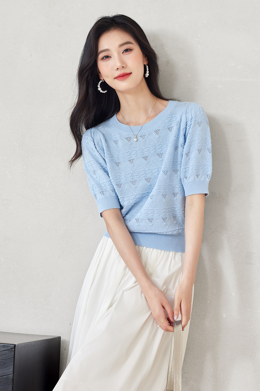 Sunshine Cotton Crew Neck Sweater