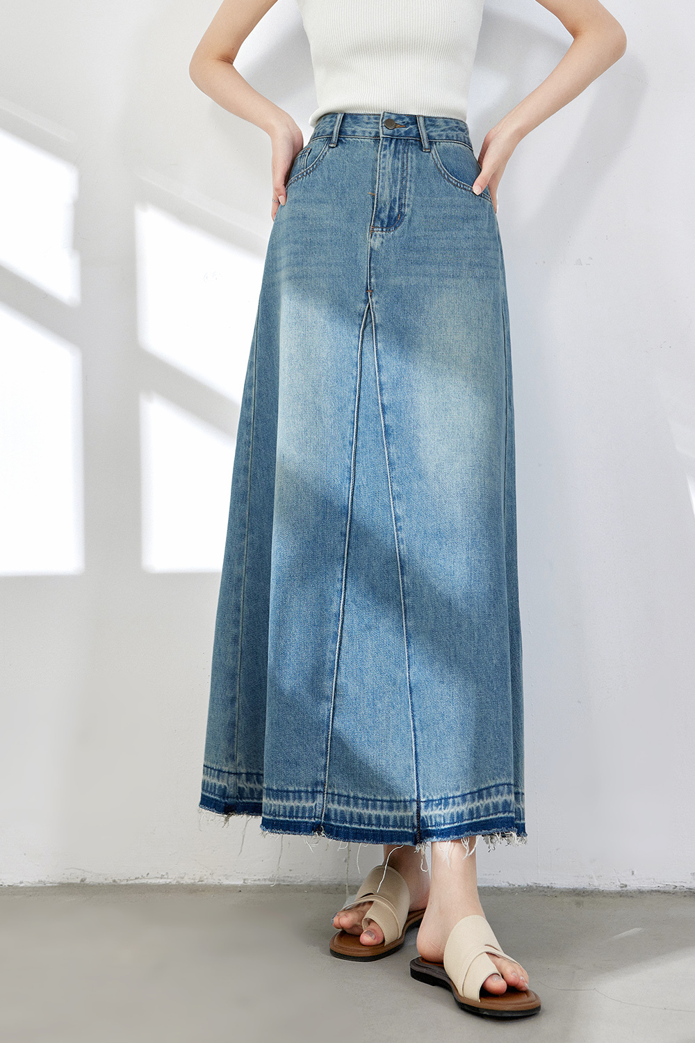 Slimming Crotch-Covering A-Line Skirt
