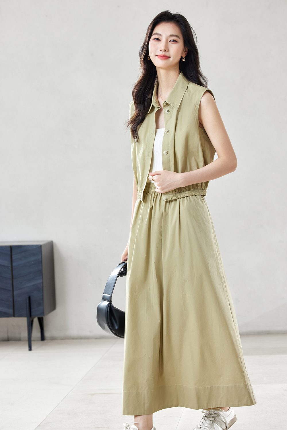 Elegant Temperament Pure Cotton Suit