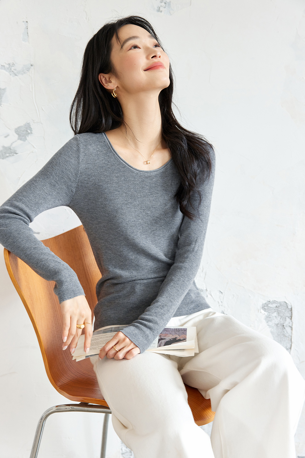 Fashionable And Casual Wool Base Sweater