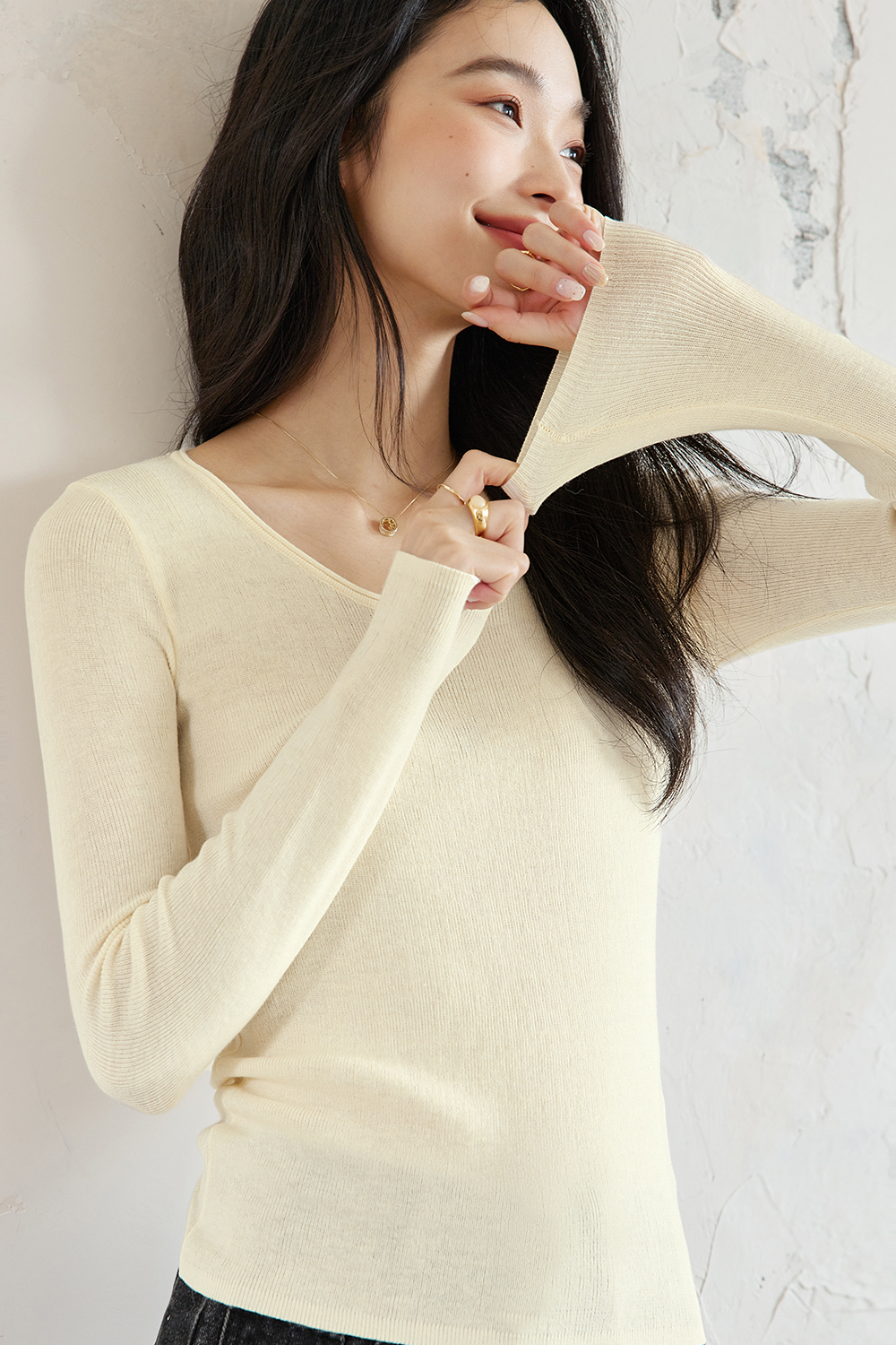 Fashionable And Casual Wool Base Sweater