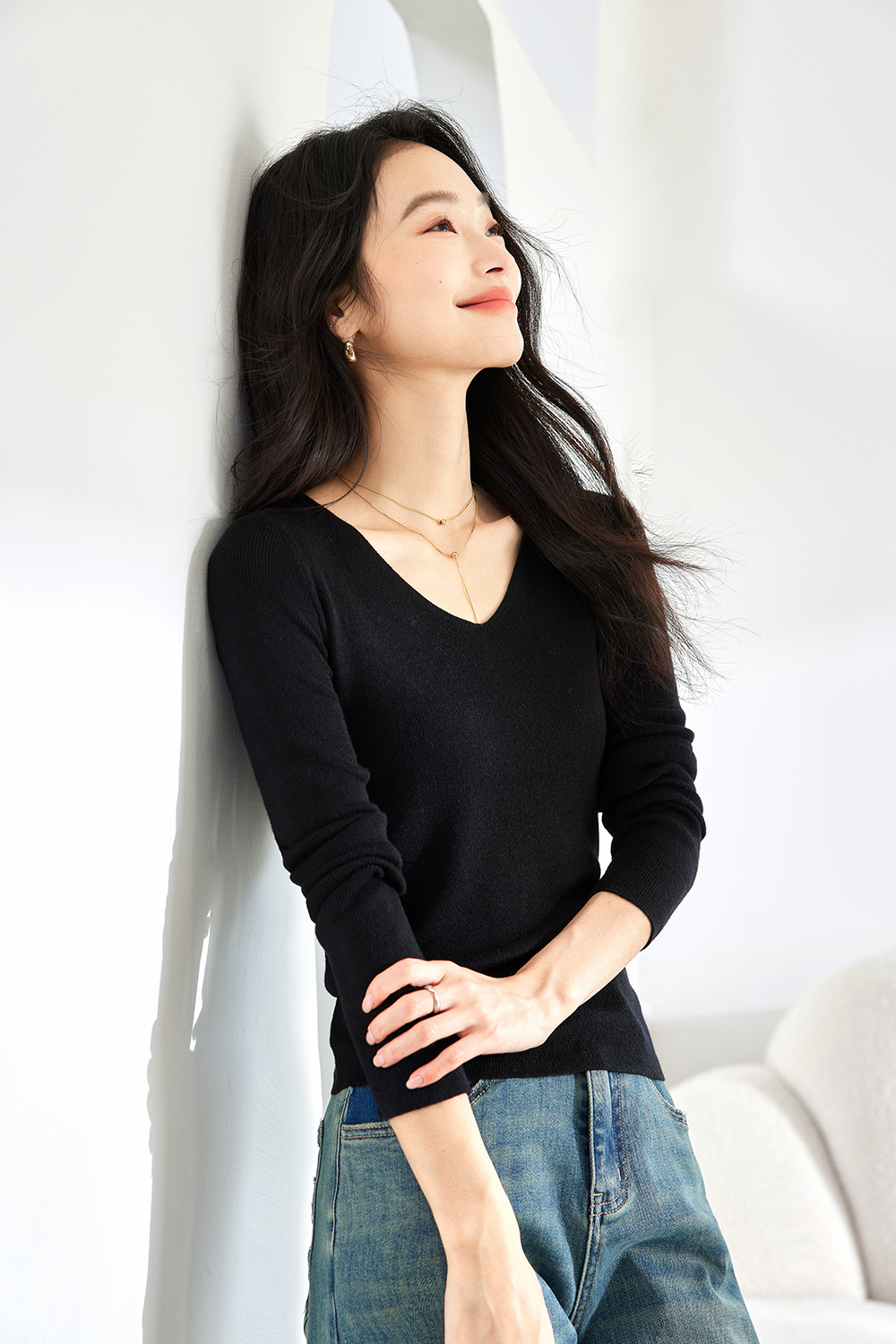 Casual And Versatile Base Sweater