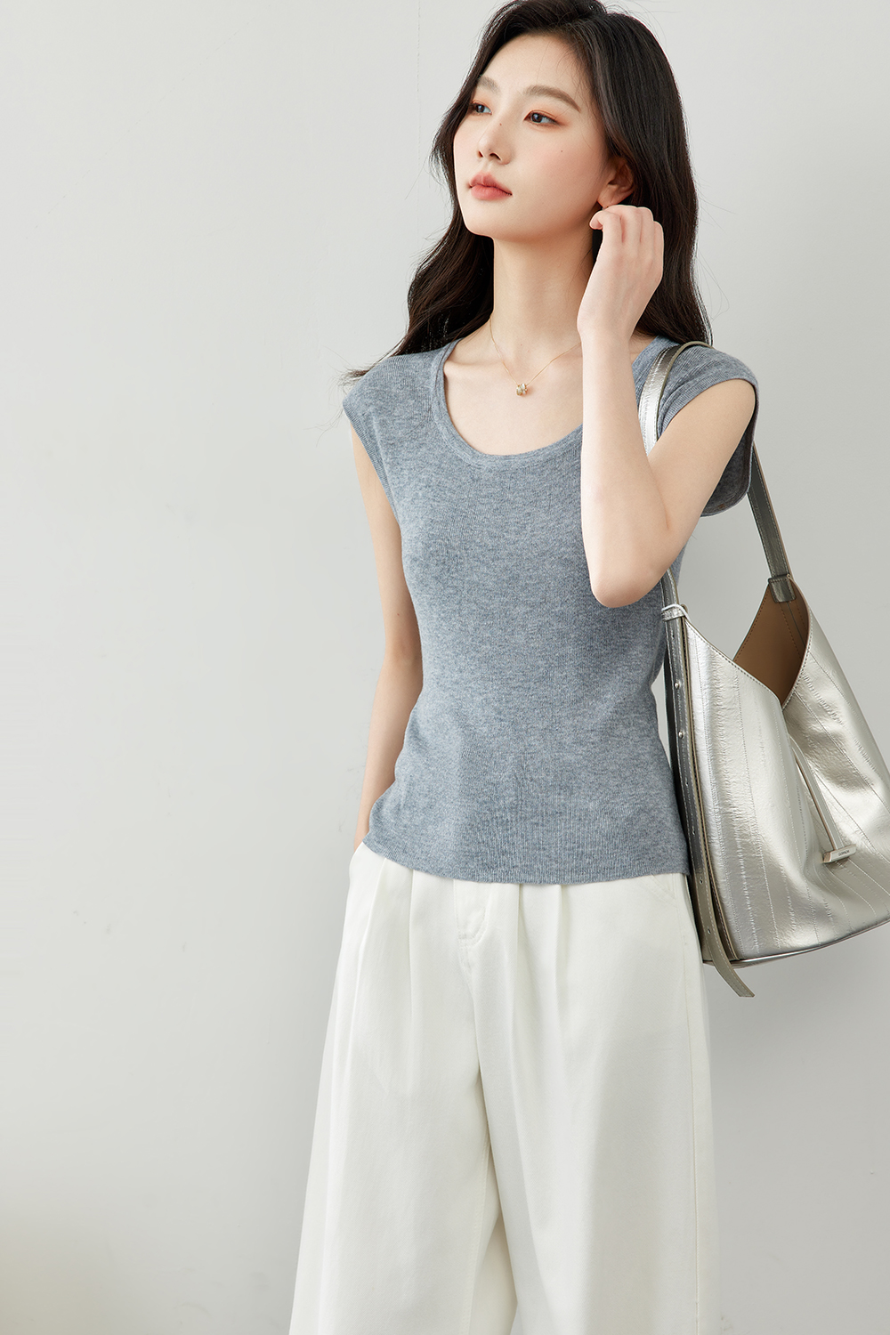 Stylish All-match Elegant Knitted Sweater