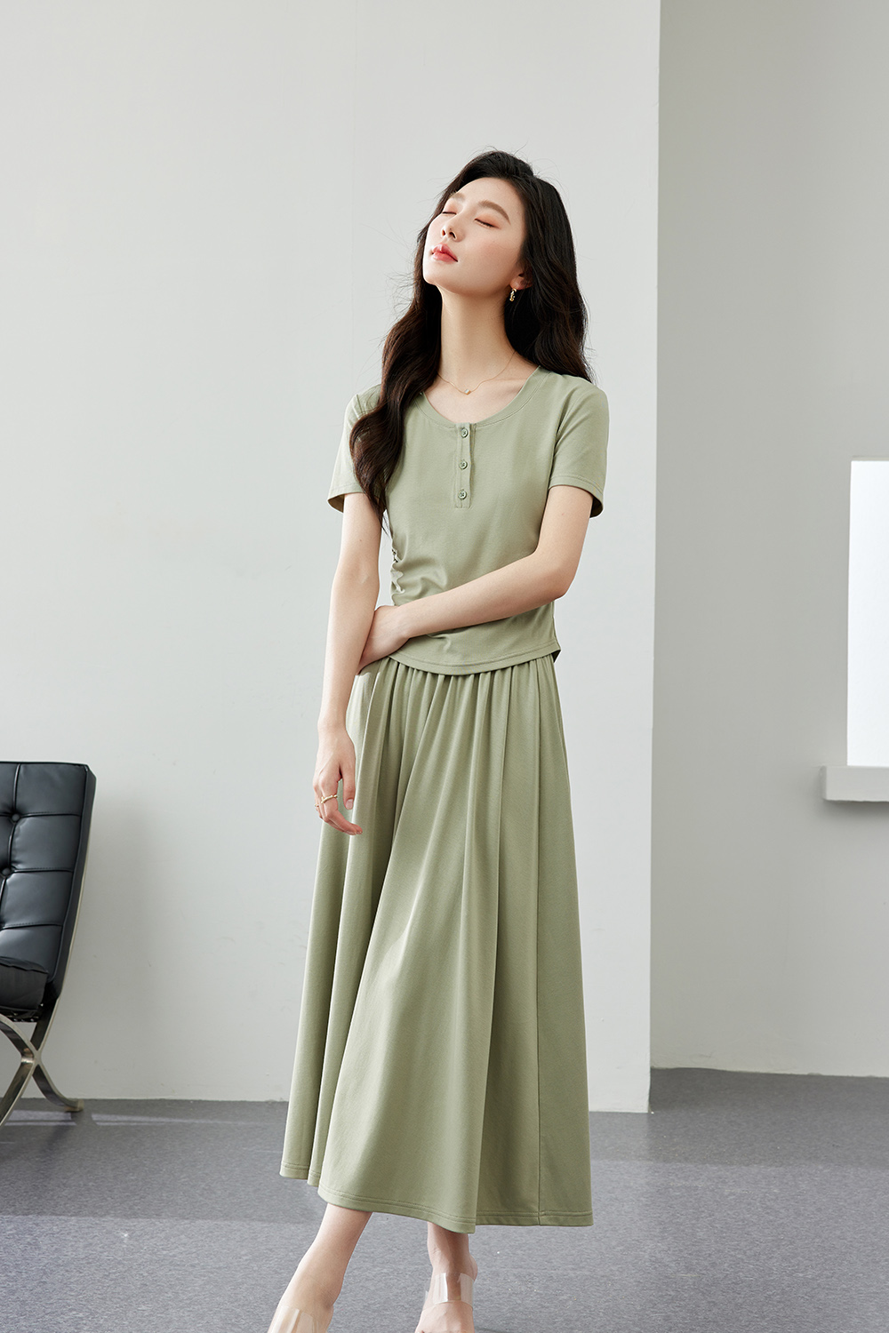 Fashionable Relaxed Knitting Suit