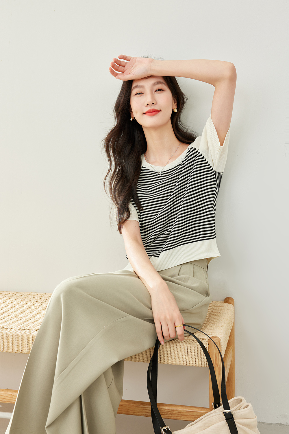 Striped Contrast Sweater