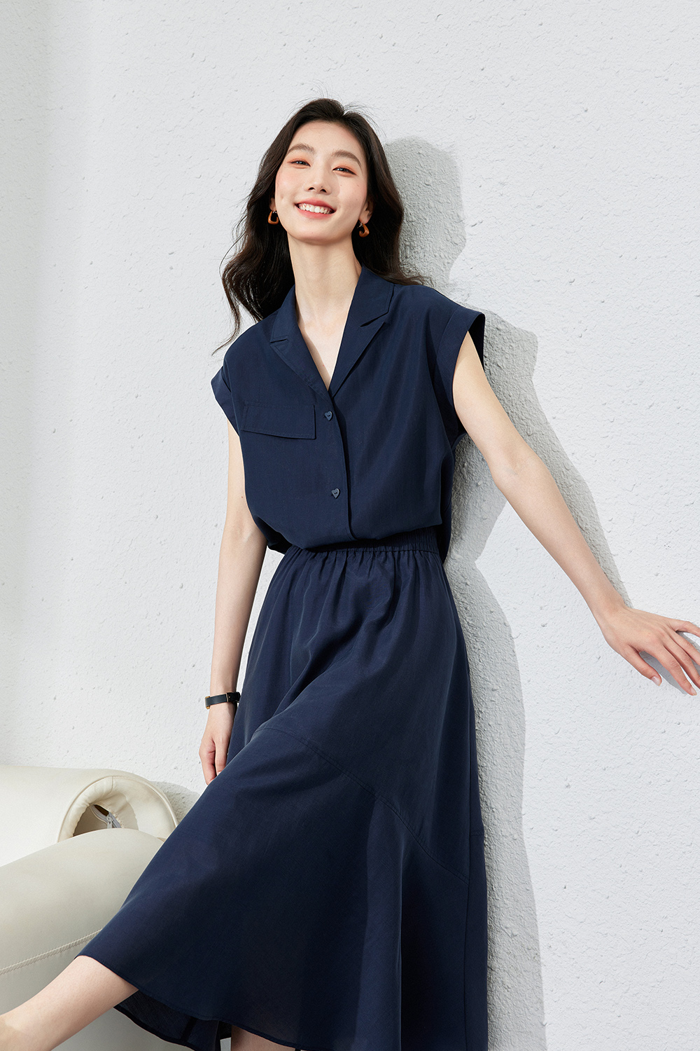 Unrestrained comfortable Lyocell suit.