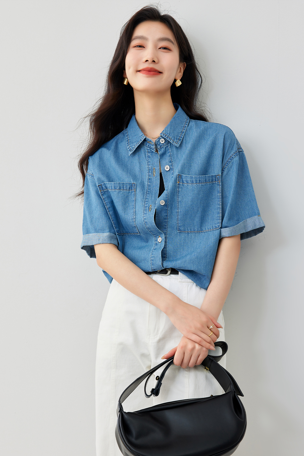 Retro American Denim Shirt