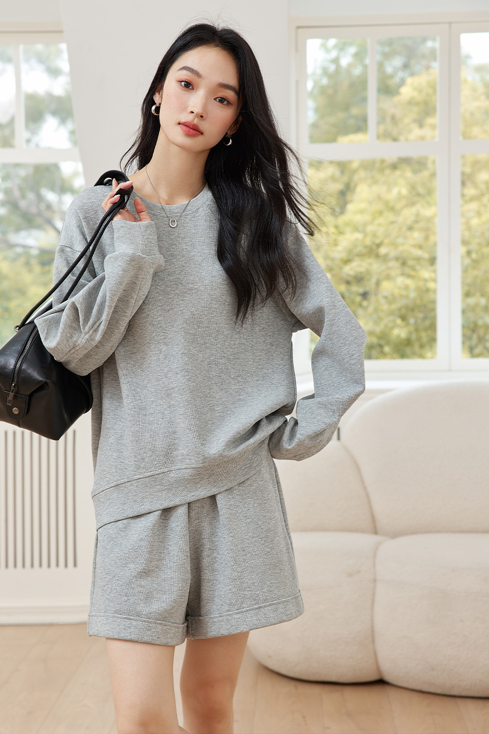 Casual Commuter Sweatshirt Set