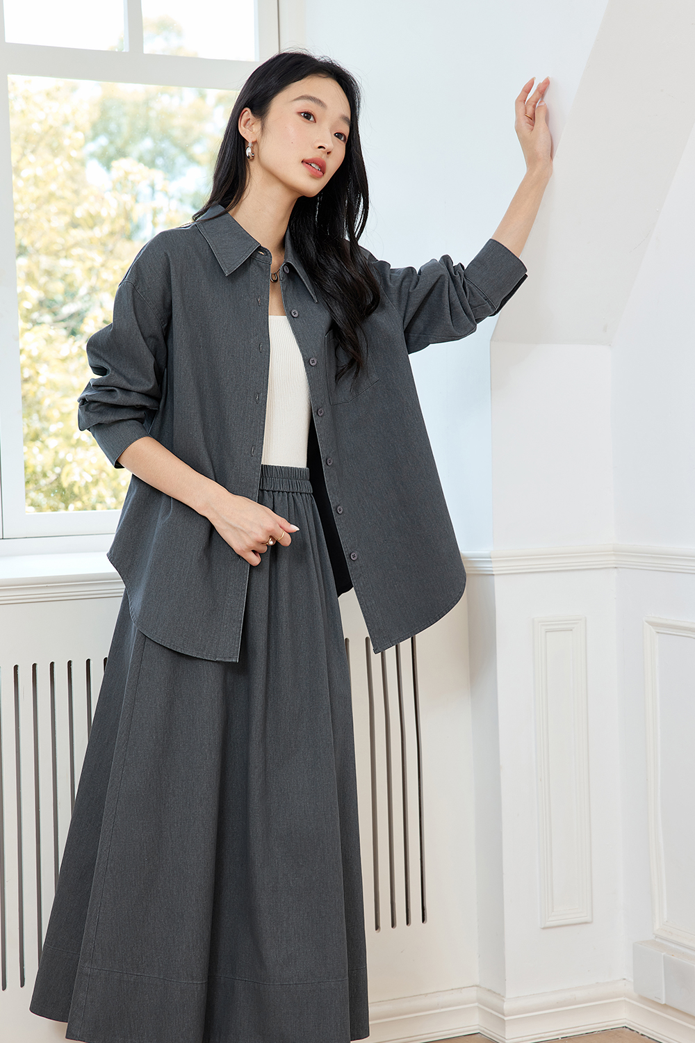 Leisure High-End Pure Cotton Suit