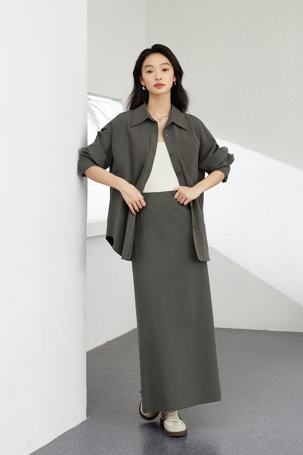 Fashionable Temperament Solid Color Suit-VIMLYSTORE