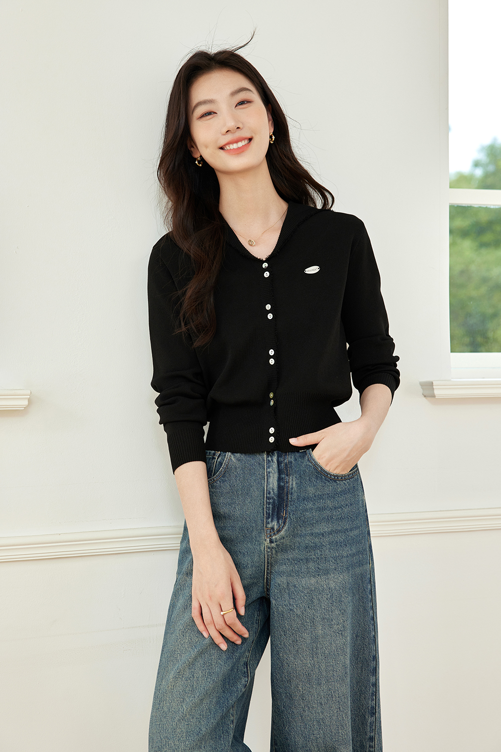 Simple And Versatile Knitted Cardigan-VIMLYSTORE