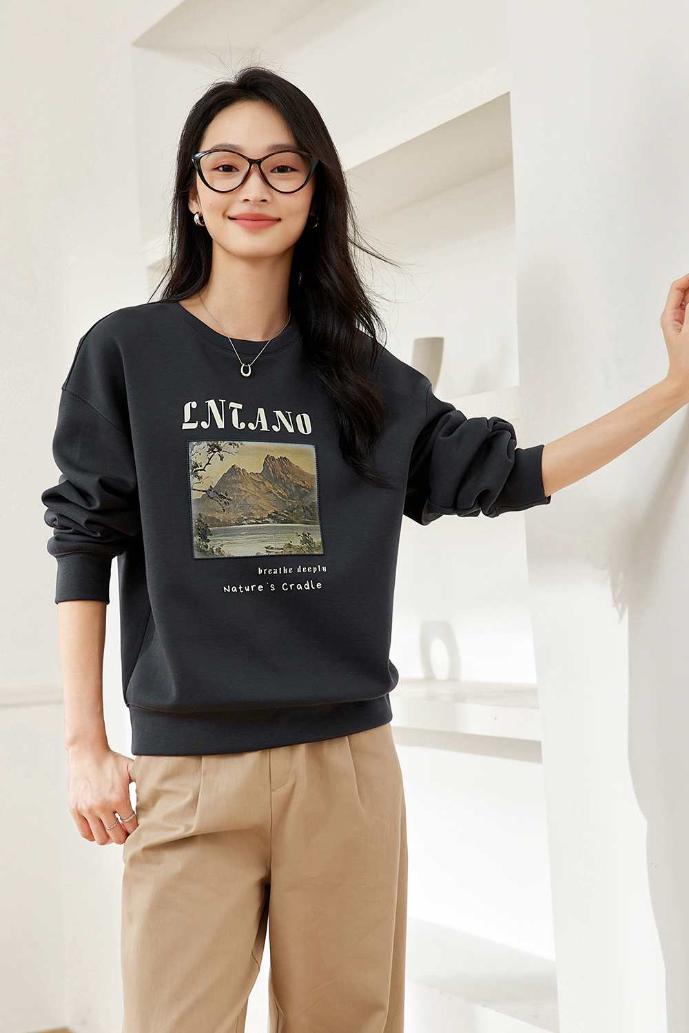 Retro Three-Dimensional Printed Sweatshirt-VIMLYSTORE