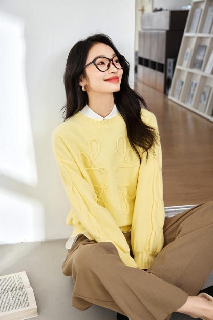 3D Line Design Sweater