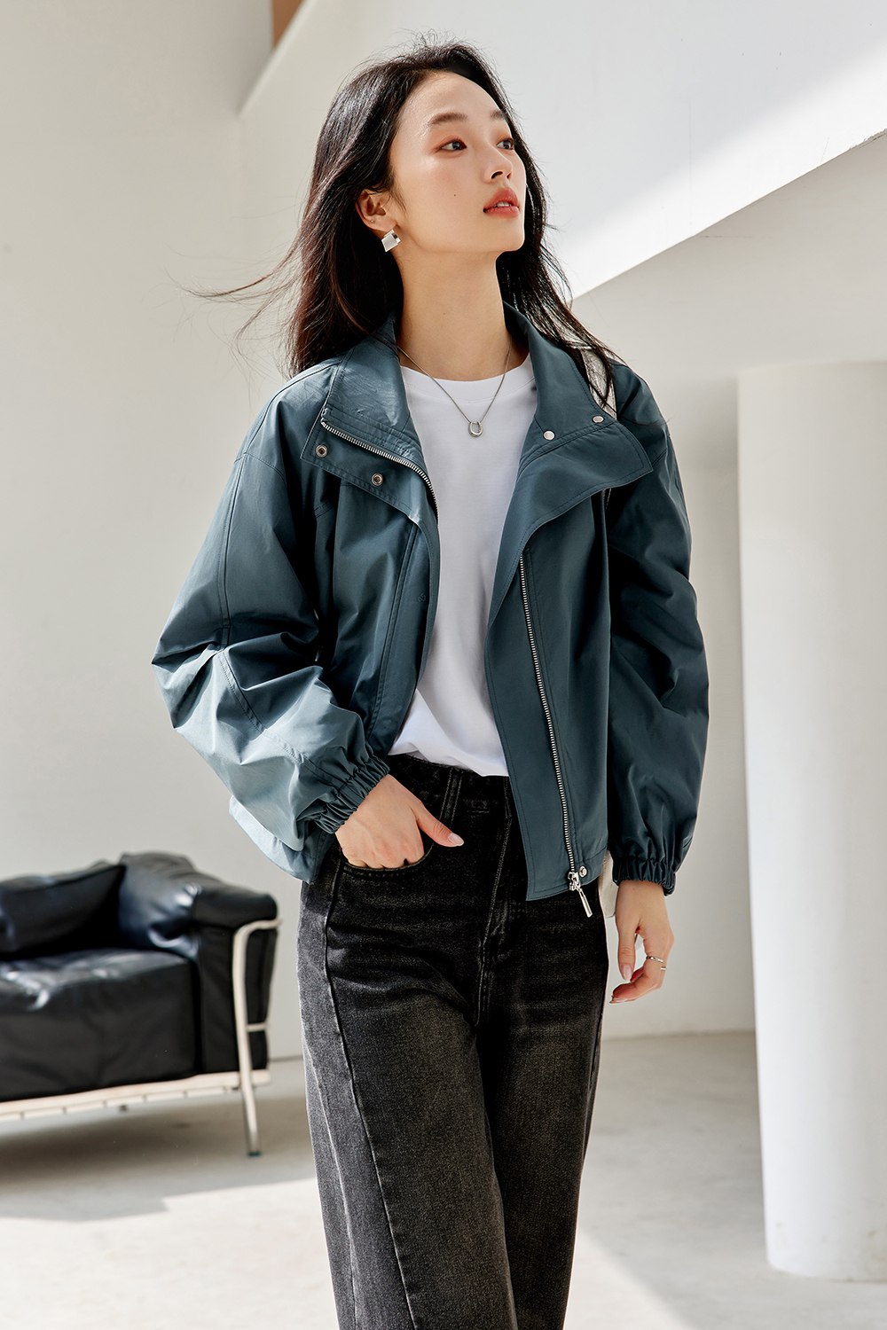 Stylish Workwear Loose Short Jacket
