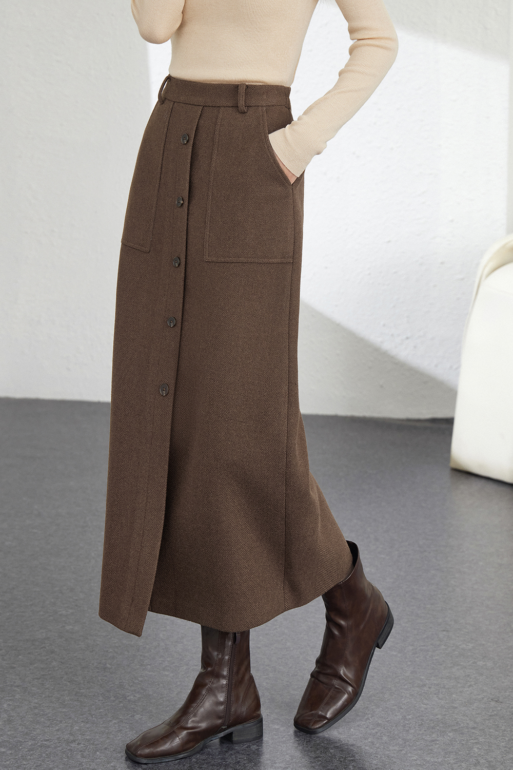 French Retro Versatile Skirt-VIMLYSTORE