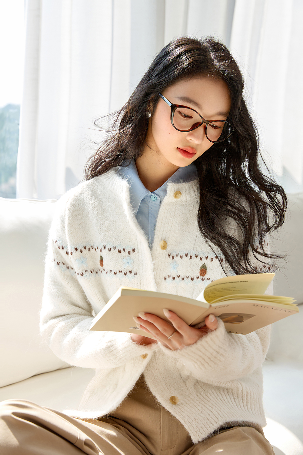 Soft And Loose Knitted Cardigan-VIMLYSTORE