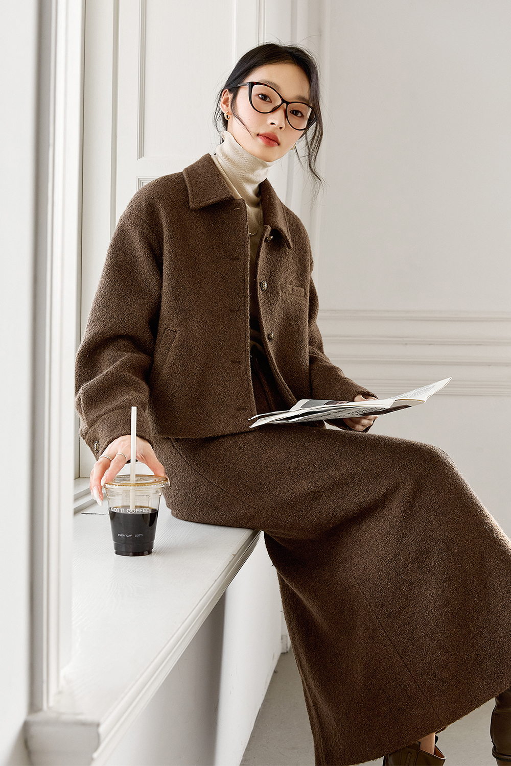 Wool Blend Thickened Casual Suit