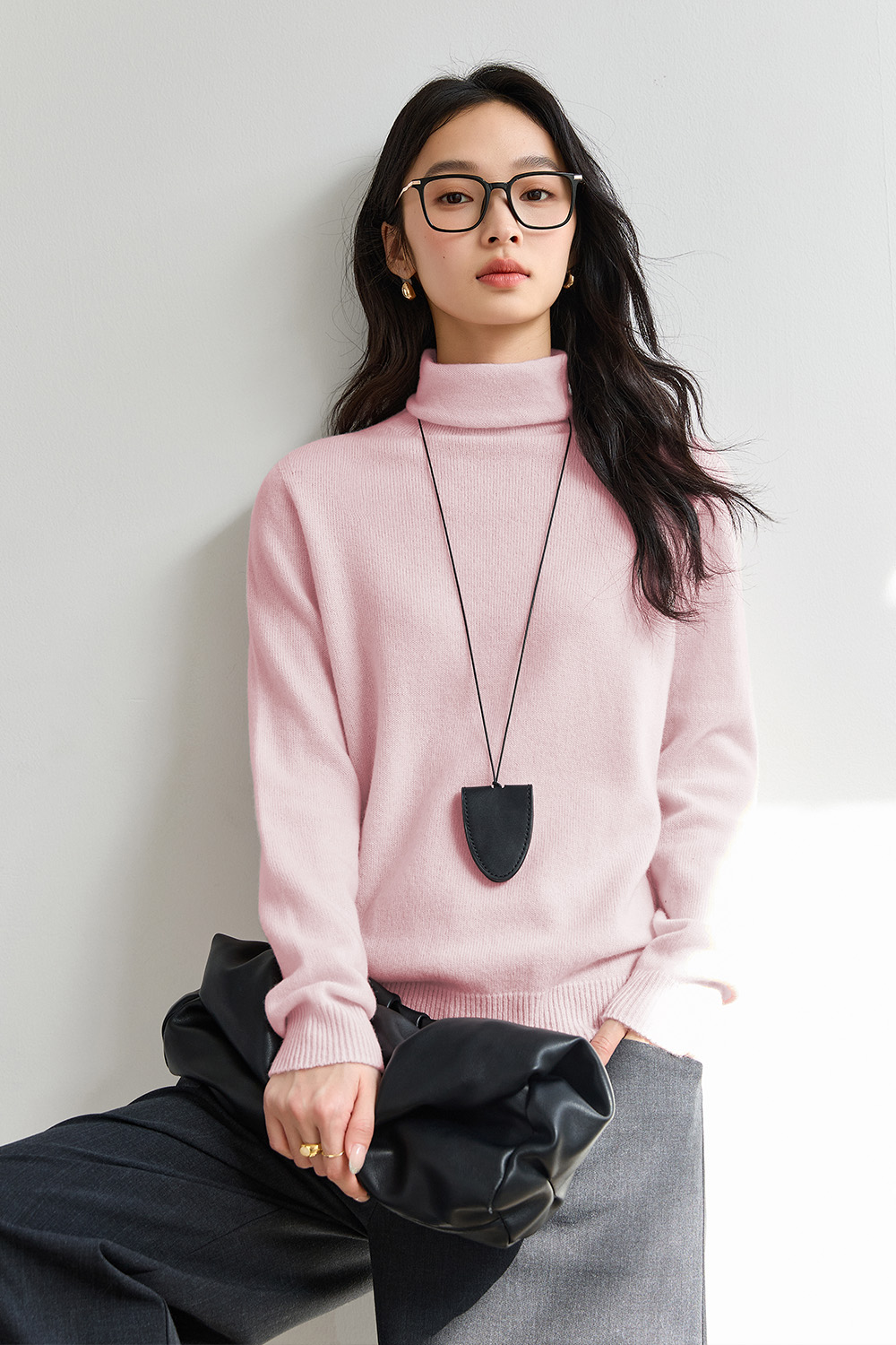 Purewool Simple Knitted Sweater-VIMLYSTORE