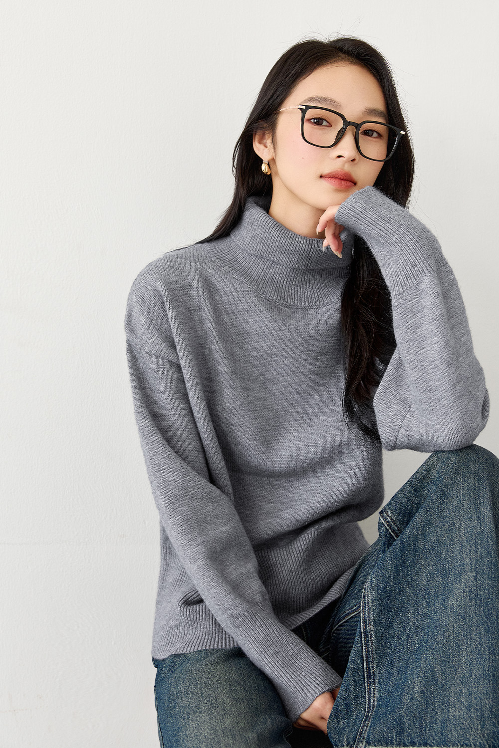 Lazystyle Warm Knitted Sweater-VIMLYSTORE
