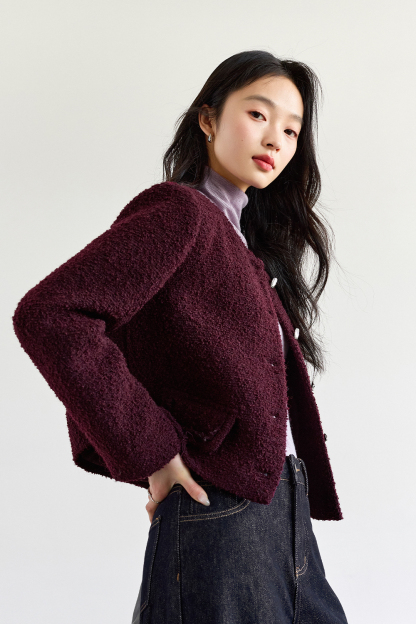 French Elegant Short-length Warm Coat