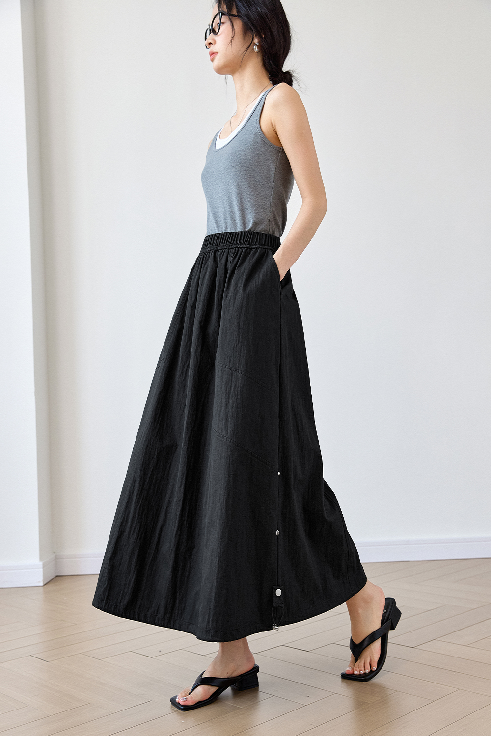 Fashionable A-Line Workwear Skirt-VIMLYSTORE