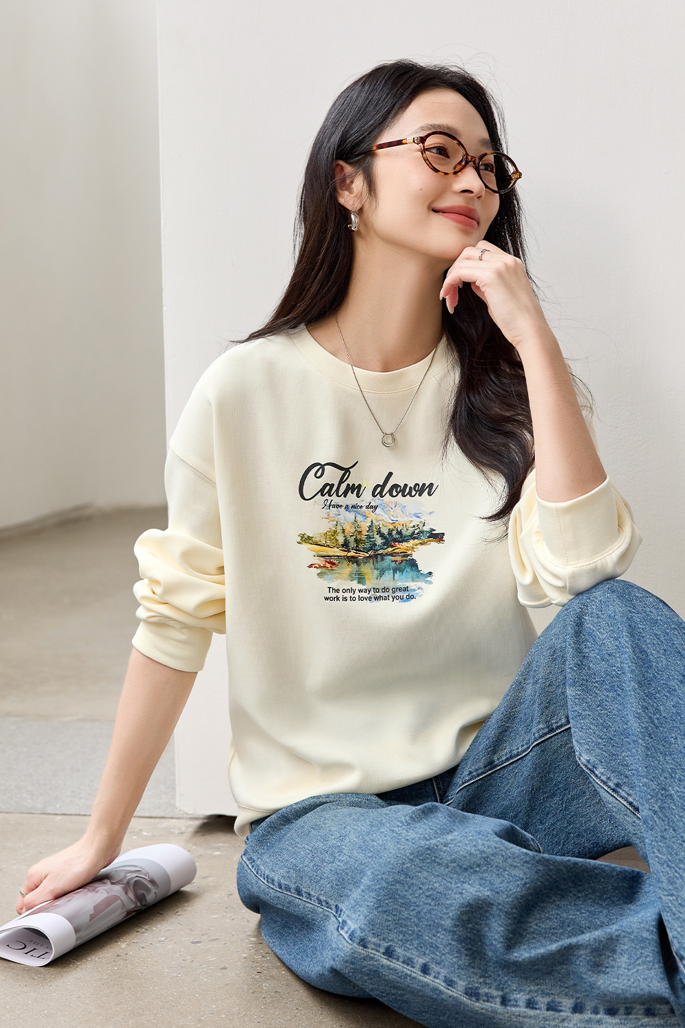 Funny Printed Sweatshirt-VIMLYSTORE