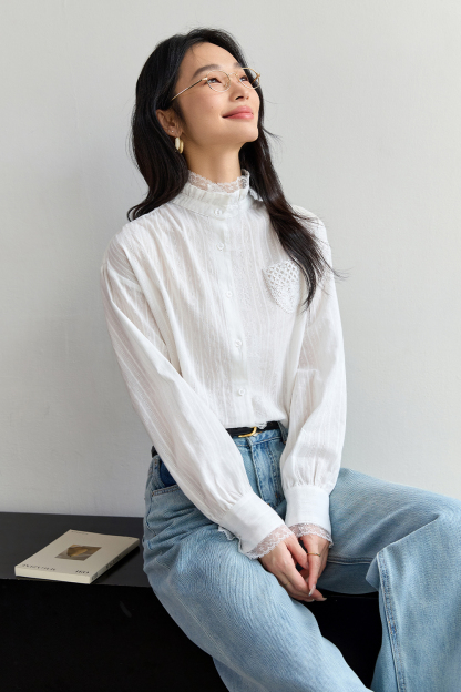 Hollow Lace Shirt
