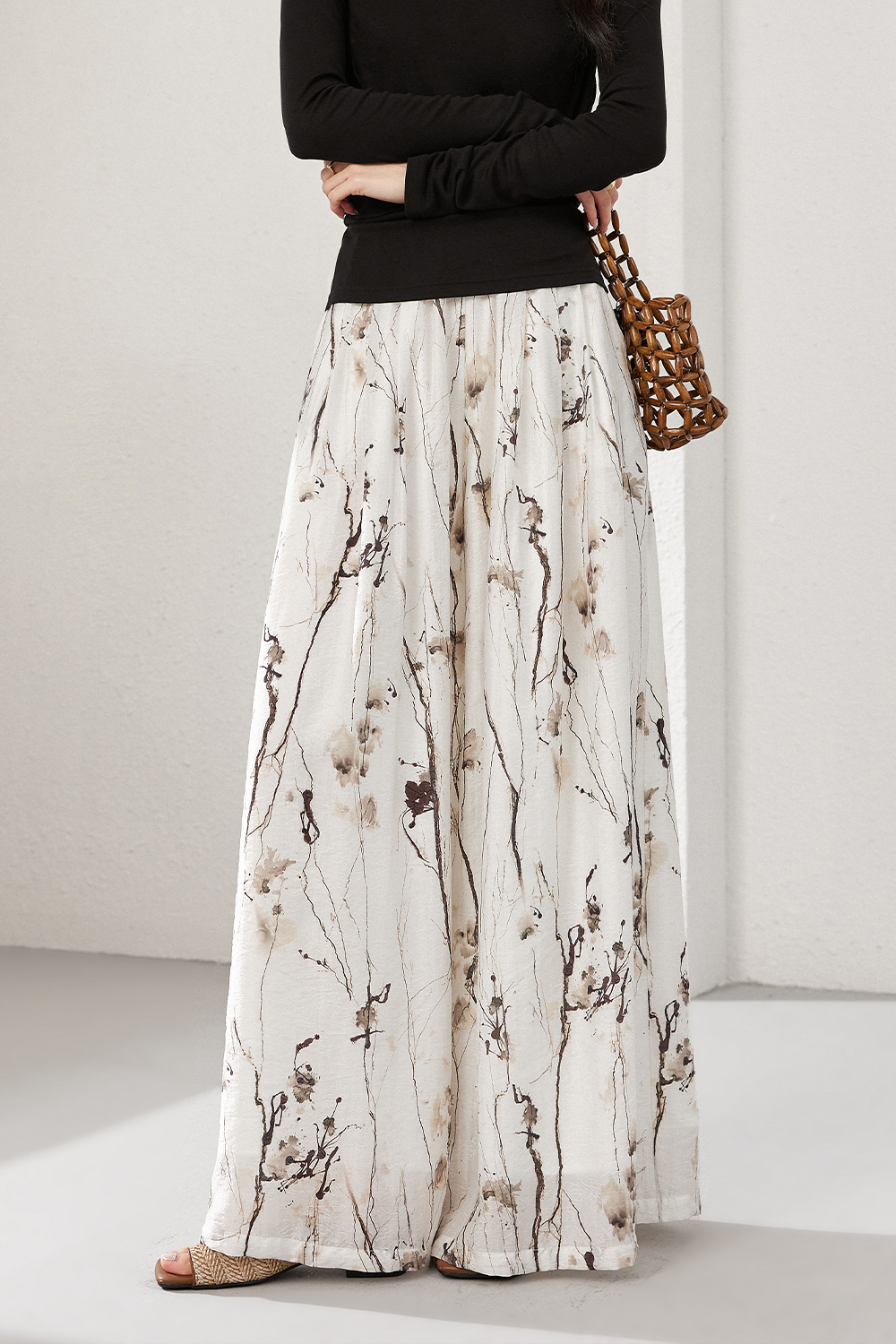 Chinese Style Casual Skirt Pants