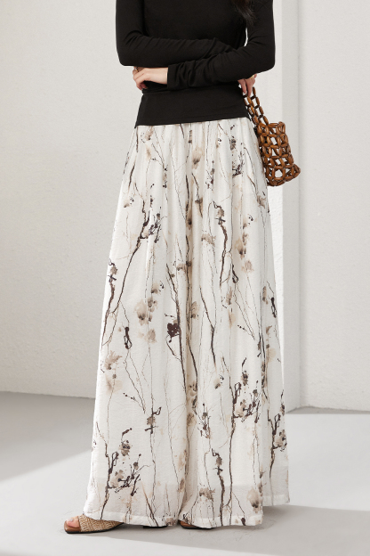 Chinese Style Casual Skirt Pants