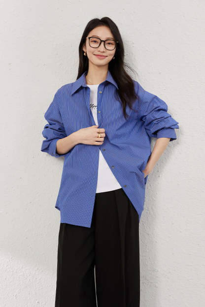 Fine Striped Pure Cotton Shirt