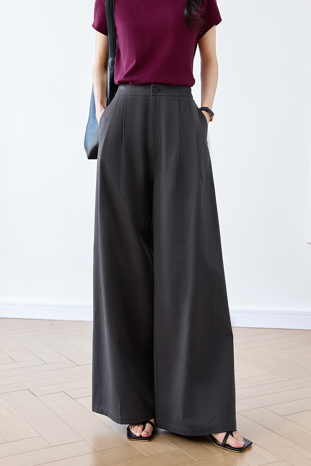 Casual Wide-Leg Trousers