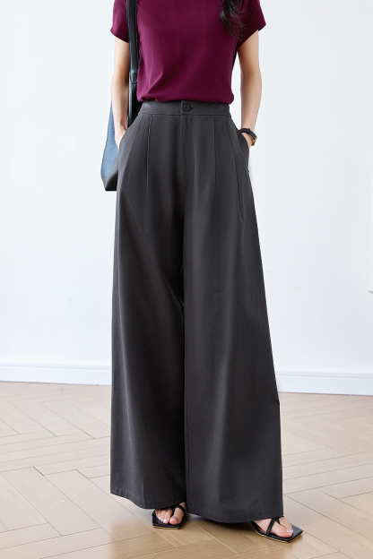 Casual Wide-Leg Trousers