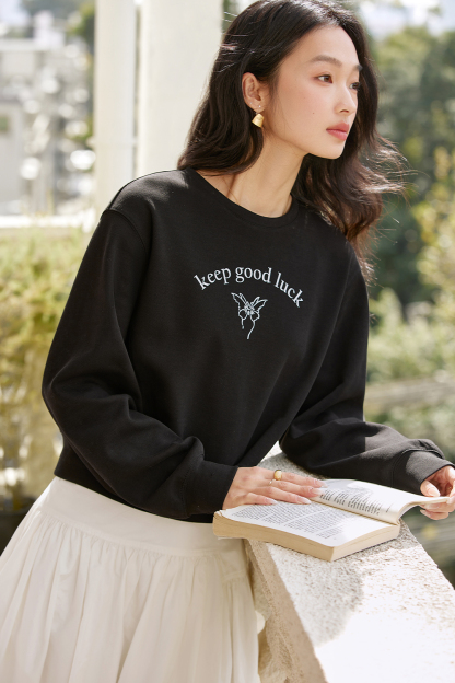 Simple Printed Sweatshirt