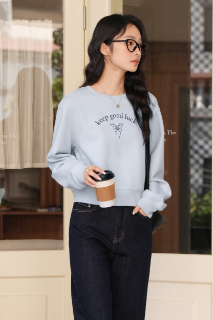Simple Printed Sweatshirt