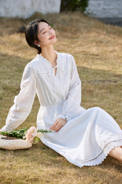 Vacation Embroidered Dress