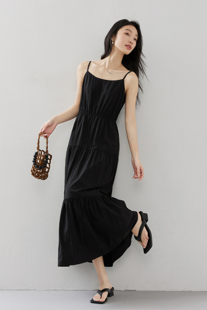 Elegant Suspender Dress