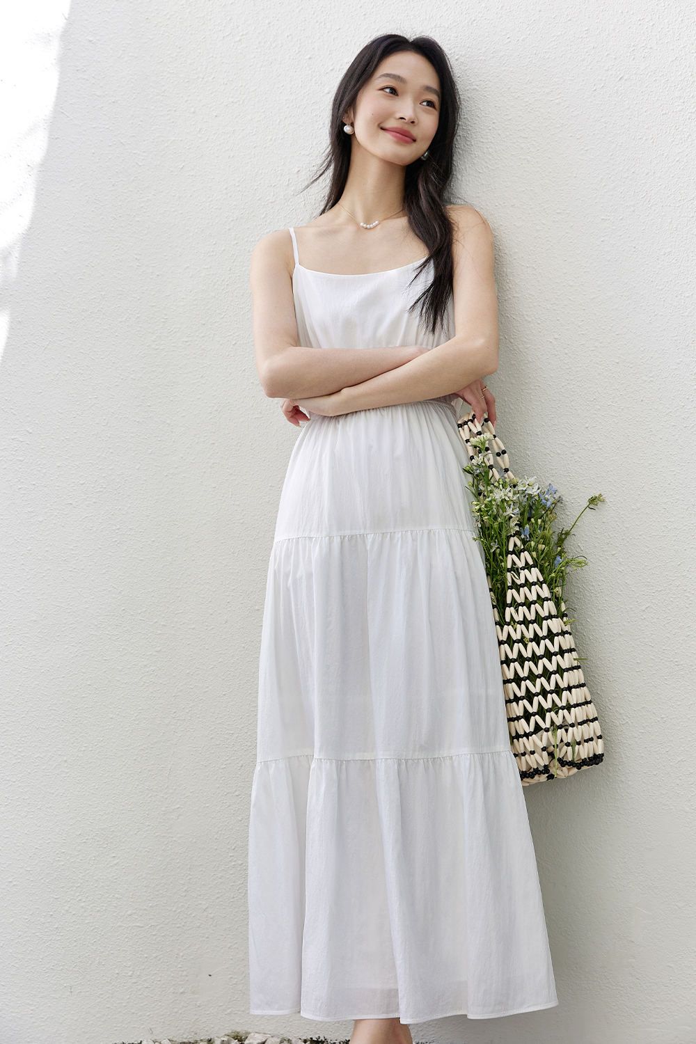 Elegant Suspender Dress