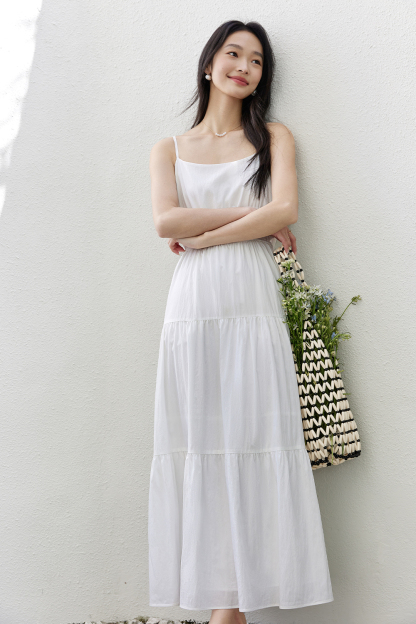 Elegant Suspender Dress