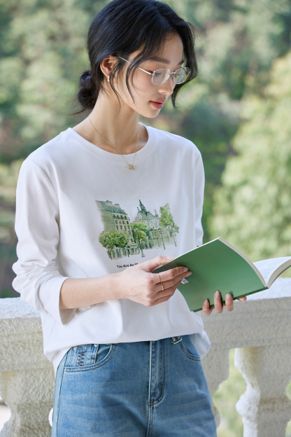 Cityscape Print T-Shirt