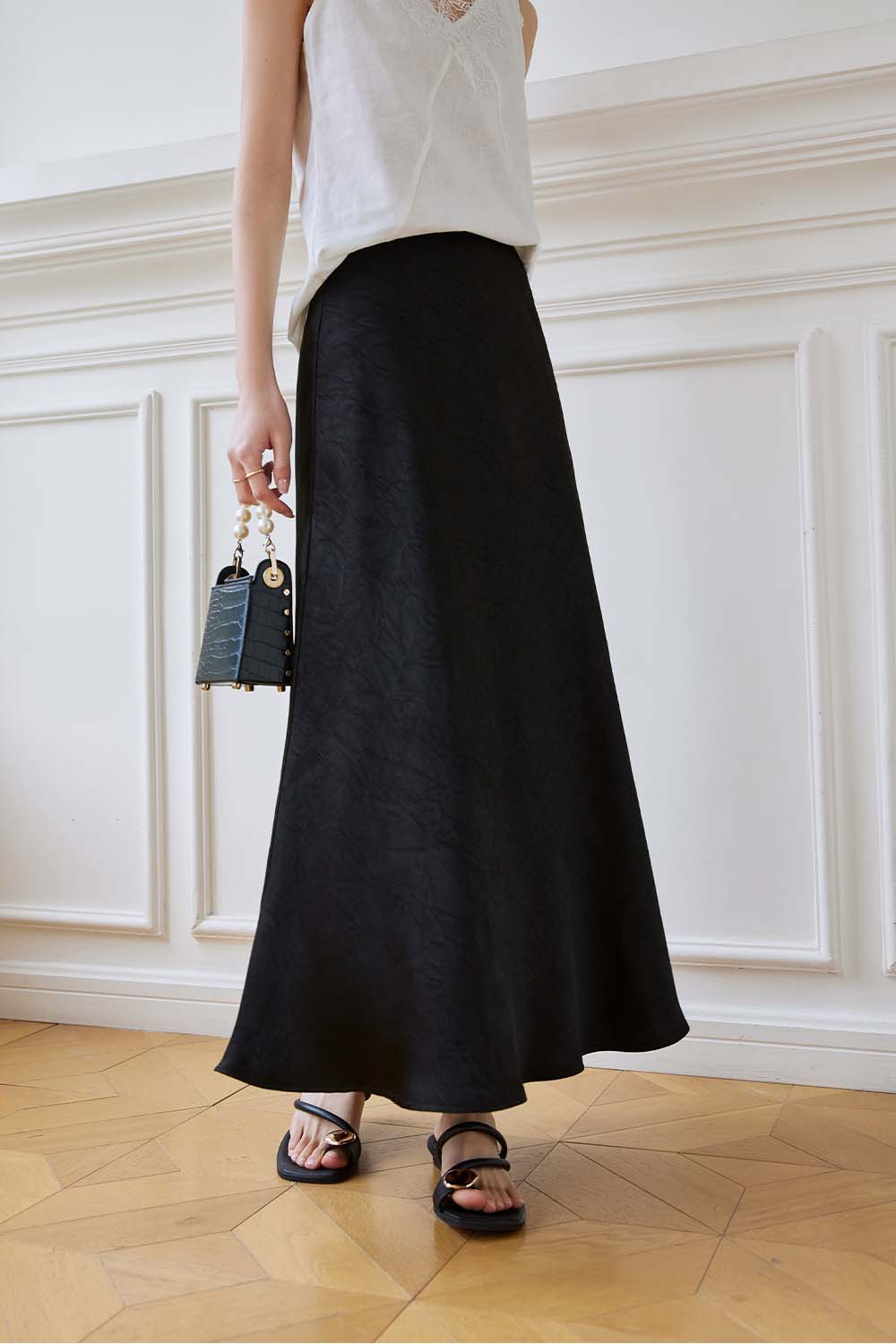 Ruched Shift Skirt