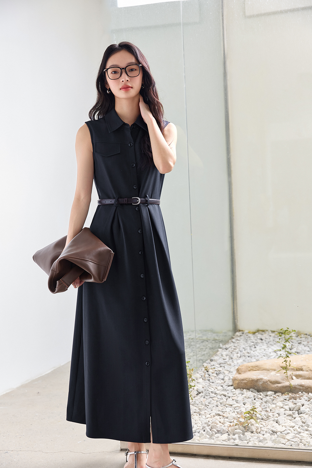 Commuting Simple Straight Dress