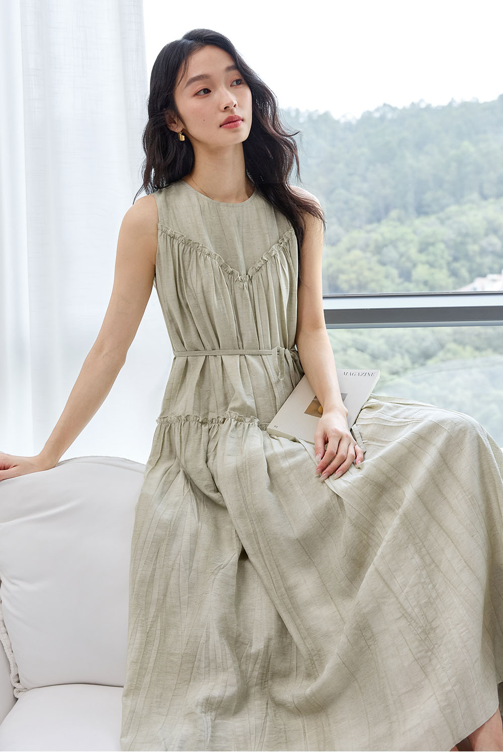 Ruffled Vintage Dress