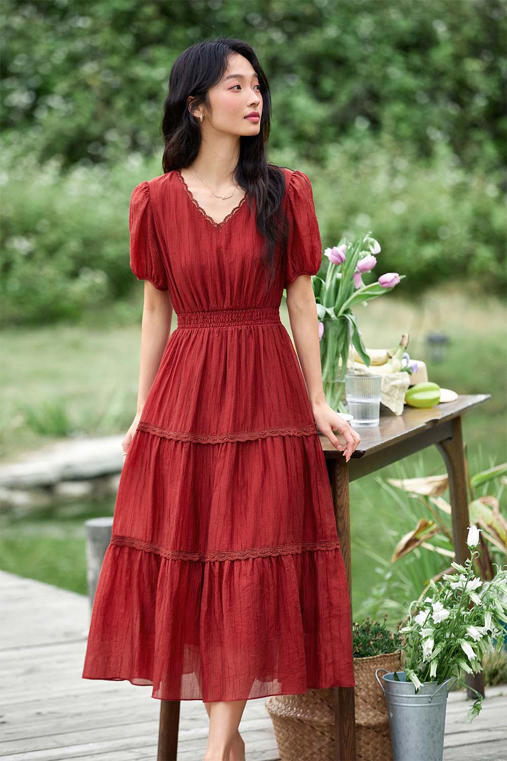 Lyosel V-Neck Dress