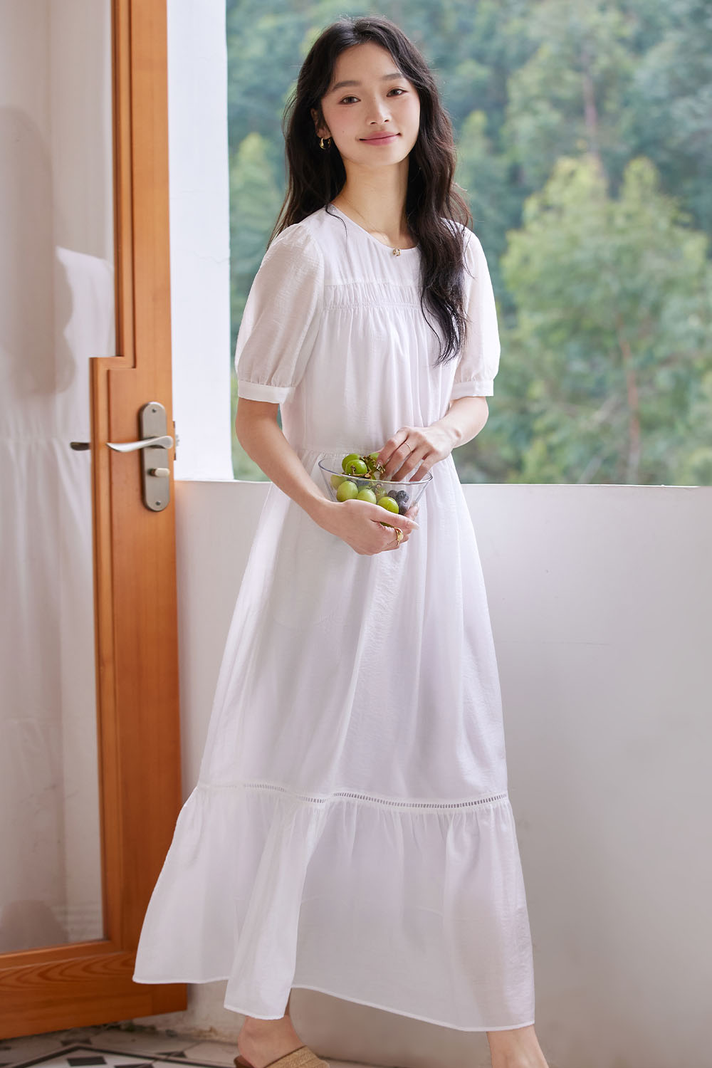 Solid Color Casual Loose Dress
