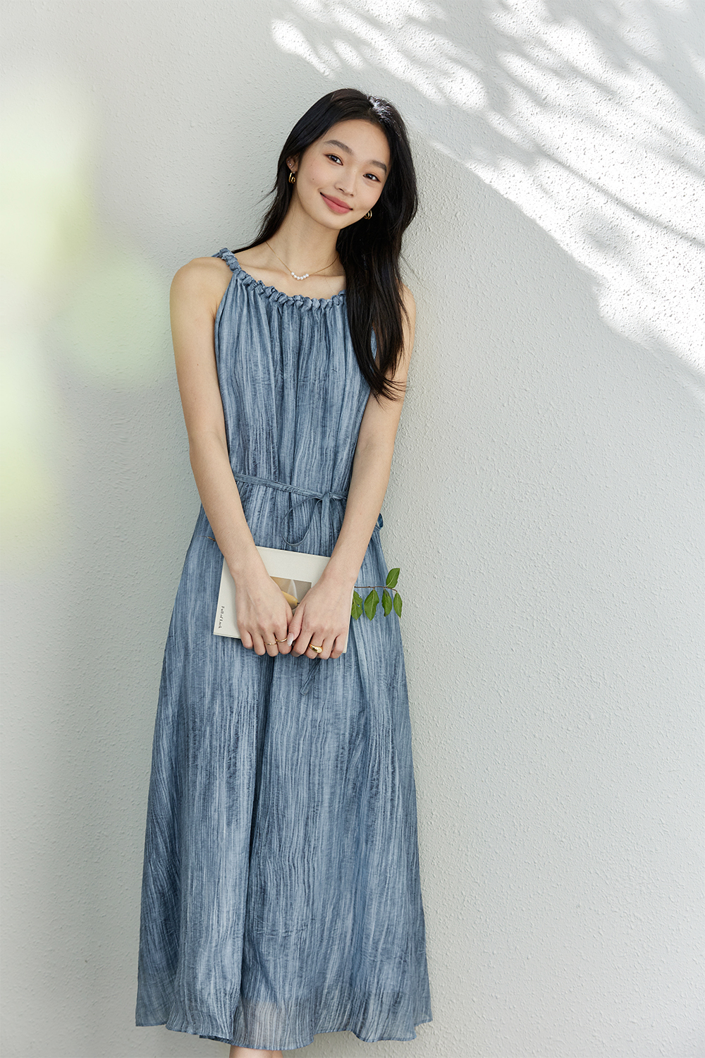 French Halter Strap Dress