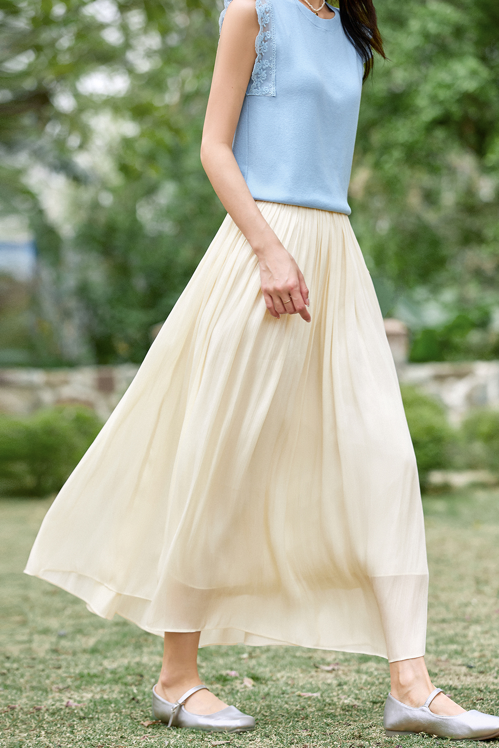 Lightweight And Flowing Loose Skirt